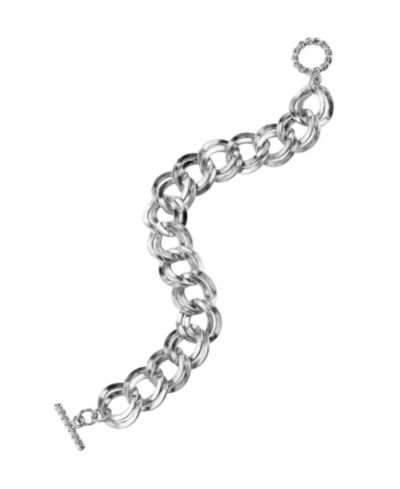 Браслет 2028 Silver-tone Curb Link Chain Toggle