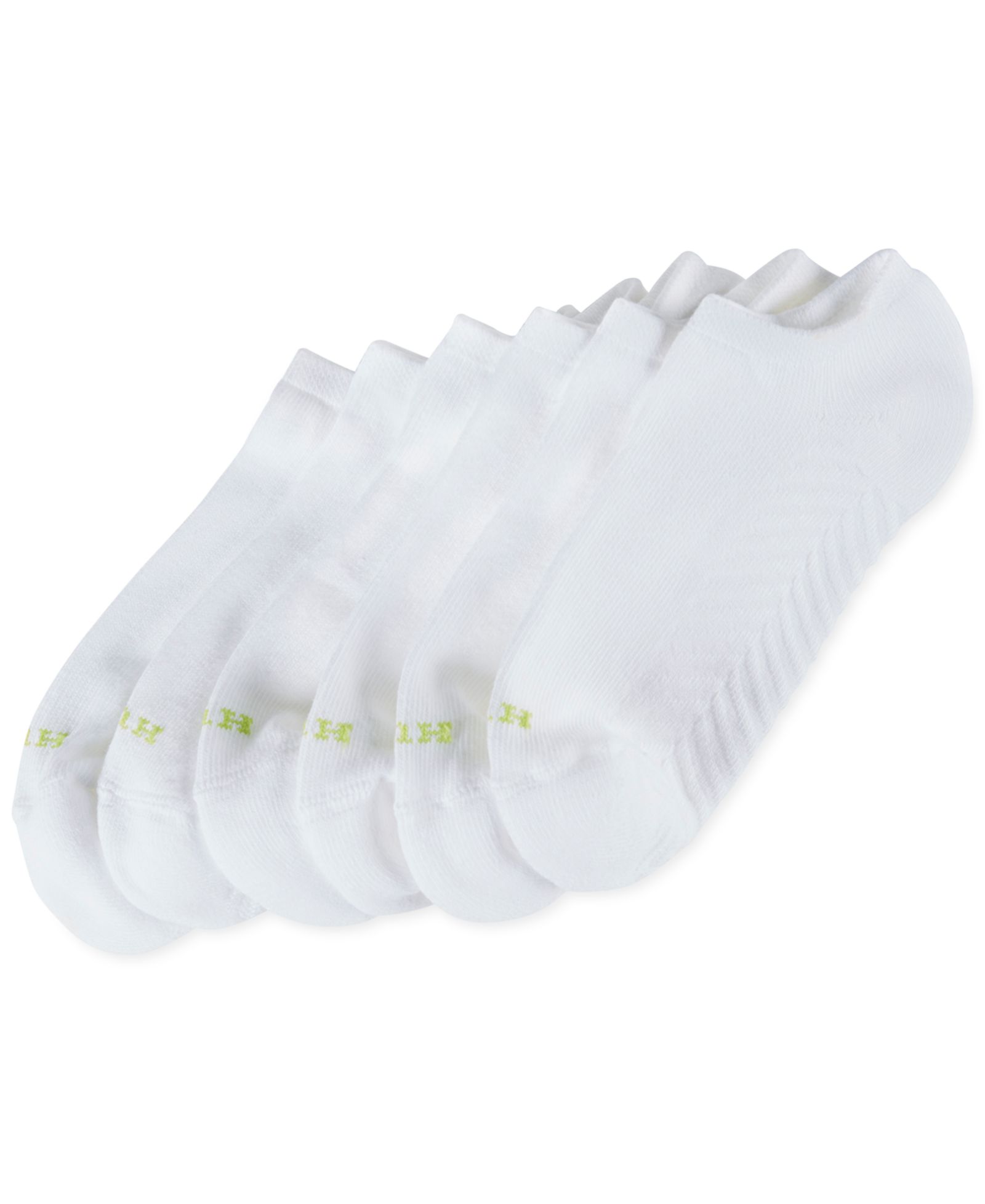 Hue® Женский Massaging No Show 6 Pack Socks