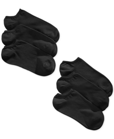 HUE® Women's 6 Pack Cotton No Show Socks U6421