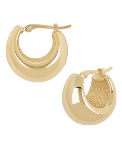 Серьги-кольца Bold Hoop в 14k Yellow Gold, White Gold или Rose Gold