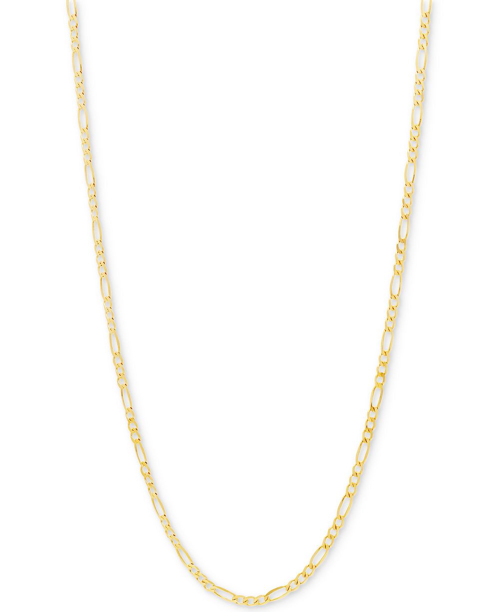 Золотая цепочка Italian Gold Figaro, 22 дюйма (2-3/8 мм) из золота 10k