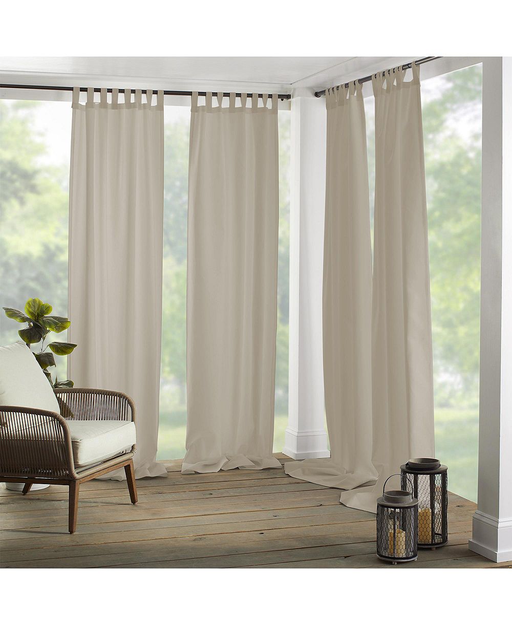 Elrene Home Fashions Matine однотонная штора для окон, indoor/outdoor