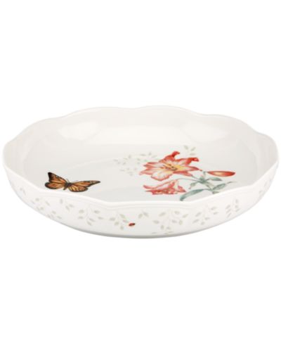 Низкая сервировочная чаша Lenox Butterfly Meadow Scalloped