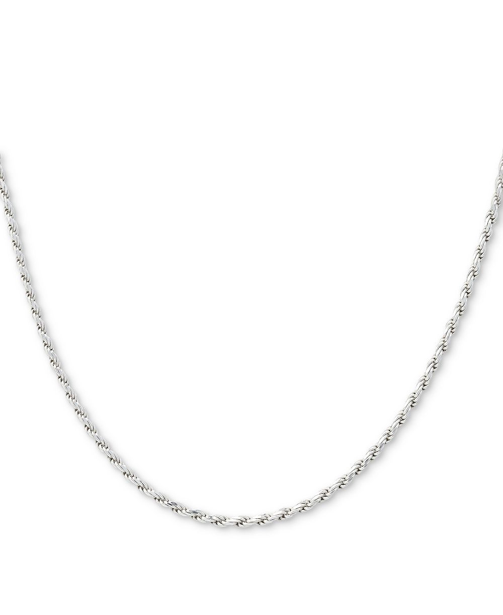 Серебряное ожерелье Giani Bernini, цепочка с алмазной огранкой, 24"