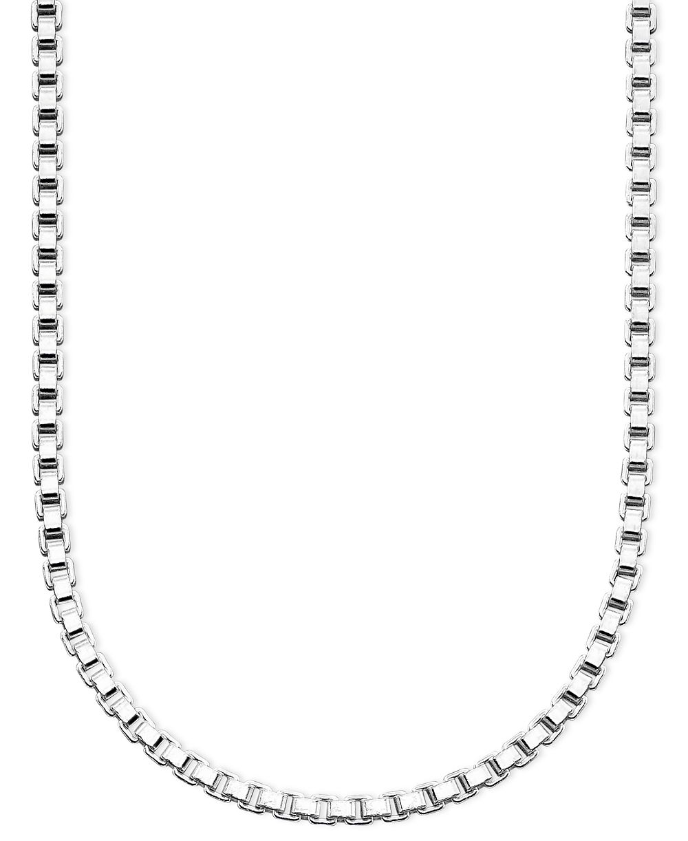 Giani Bernini серебряное ожерелье из стерлингового серебра, 24" цепь Box Chain