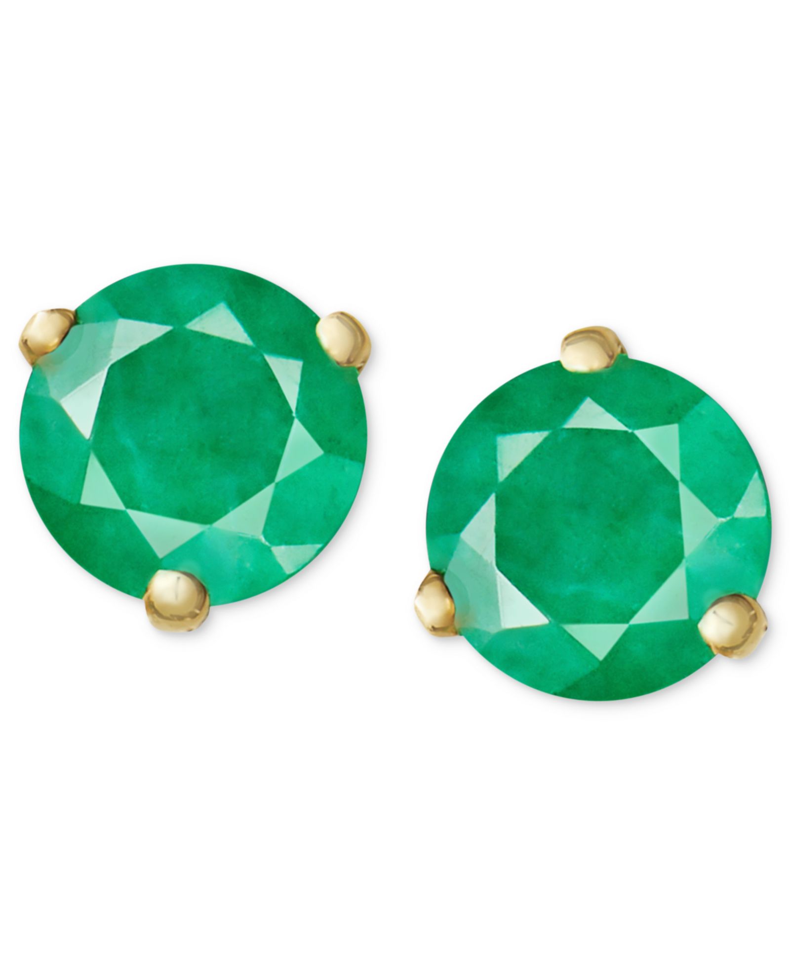 Серьги 14k Gold Emerald Stud (3/4 ct. t.w.)