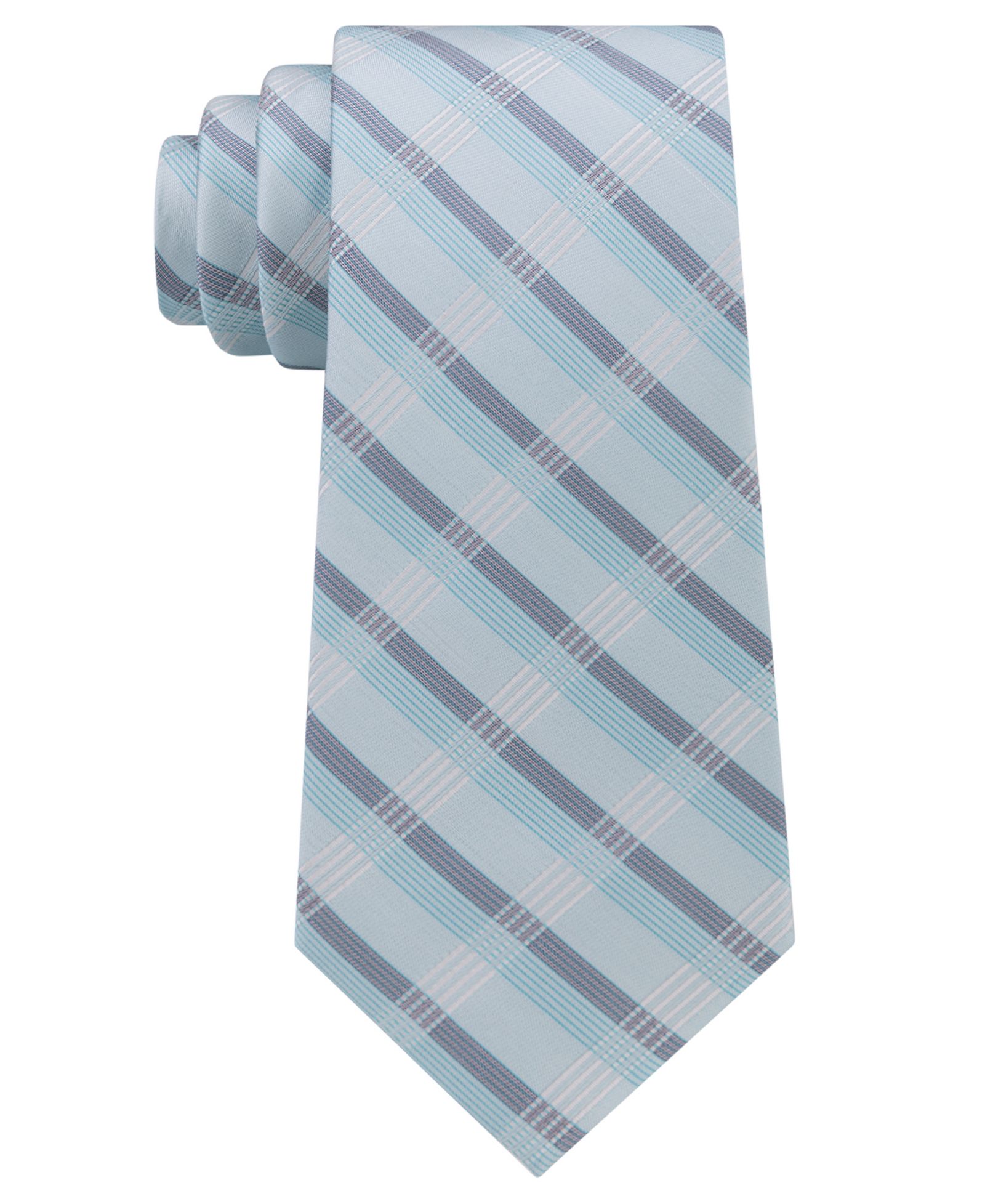 Calvin Klein Men's Crème Plaid Tie