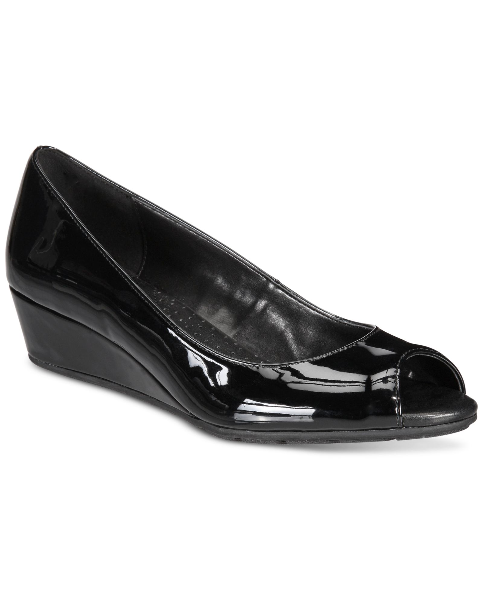 Bandolino Women's Candra Low Wedge Peep Toe Dress Pumps