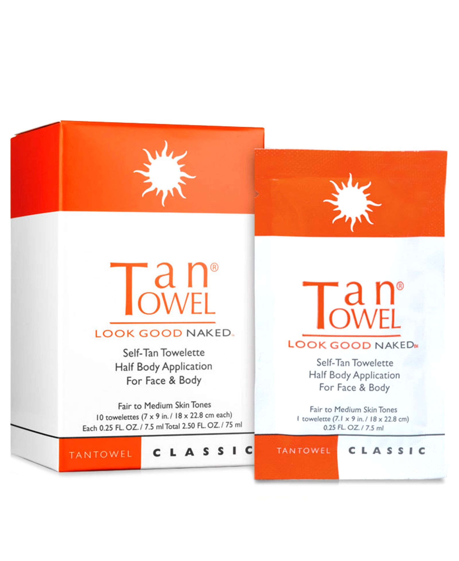 Полотенца TanTowel Half Body Classic, 10 Pack