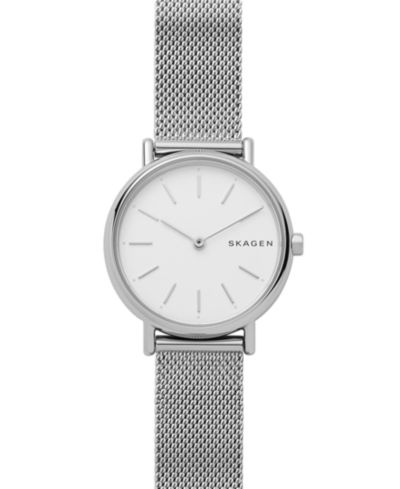Skagen Женские часы Signatur Stainless Steel Mesh Bracelet 30mm
