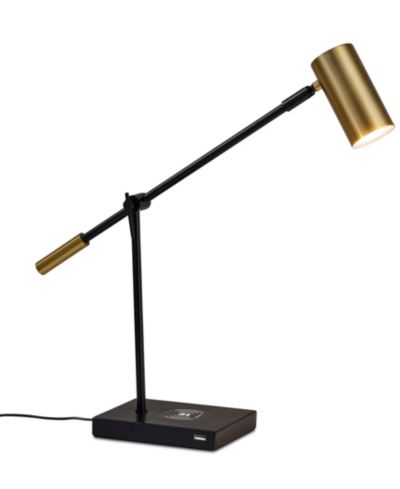Adesso Collette LED Desk Lamp with Wireless Air Charger & USB Port
