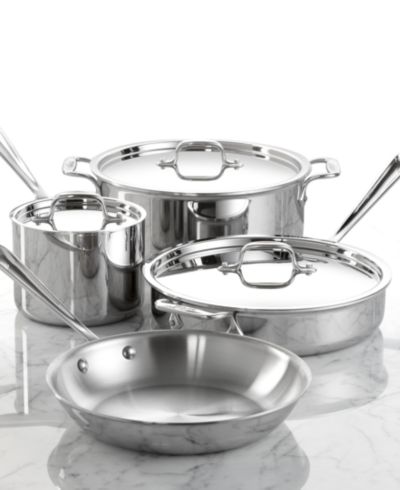 Набор кухонной посуды All-Clad D3 Stainless Steel из 7 предметов