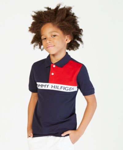 Tommy Hilfiger Детский поло с логотипом Colorblocked
