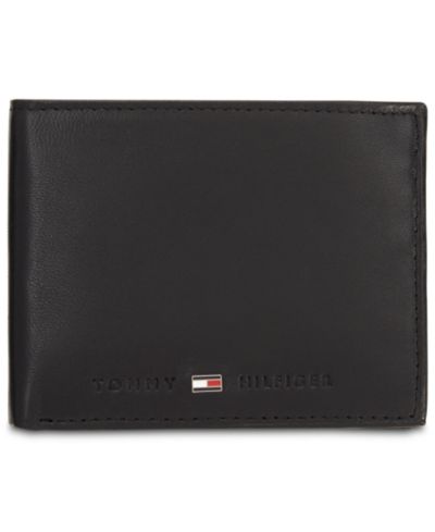 Мужской кожаный кошелек Tommy Hilfiger Brax RFID Traveler