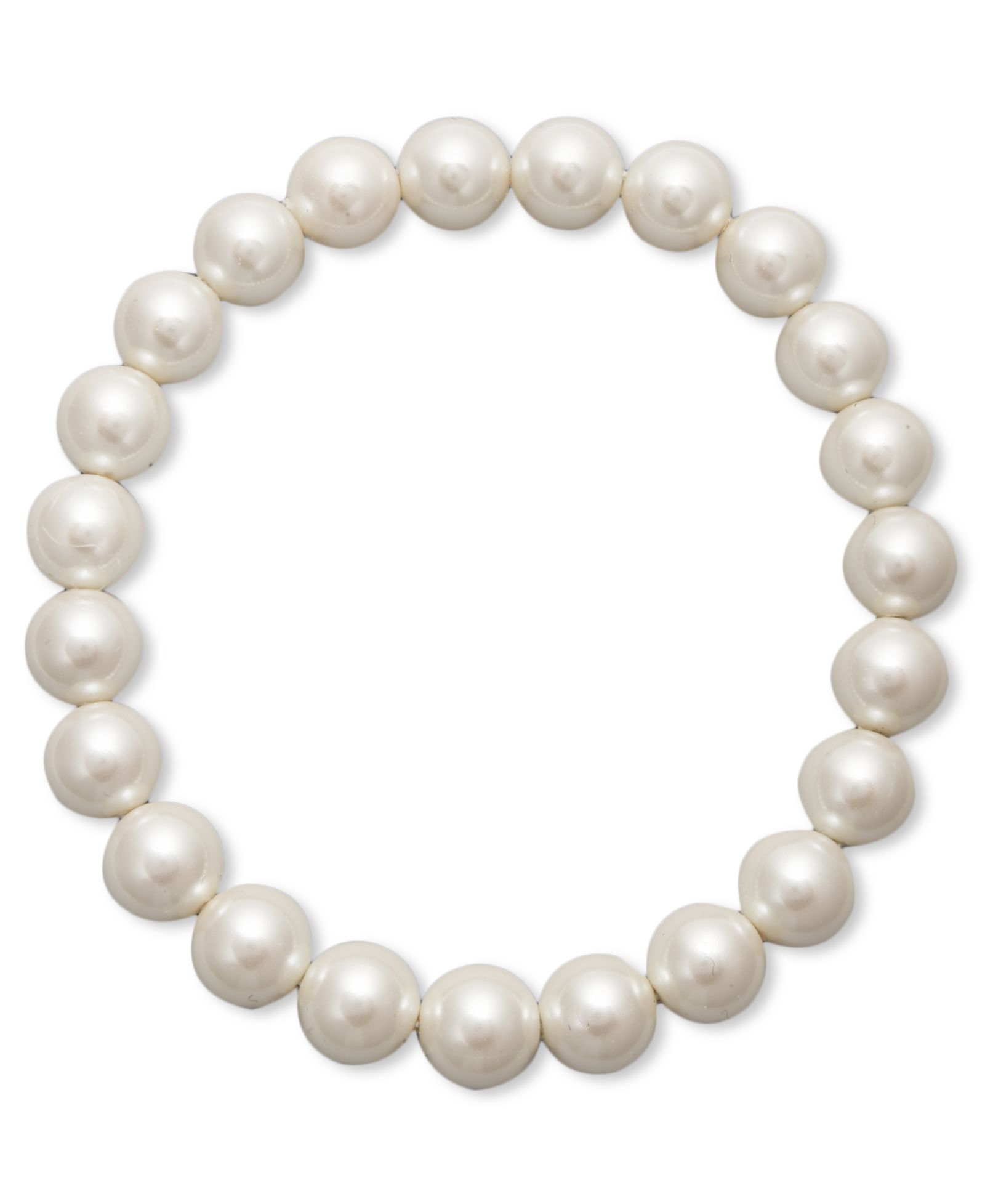 Charter Club Silver-Tone Imitation Pearl (8mm) Bracelet, Created for Macy's