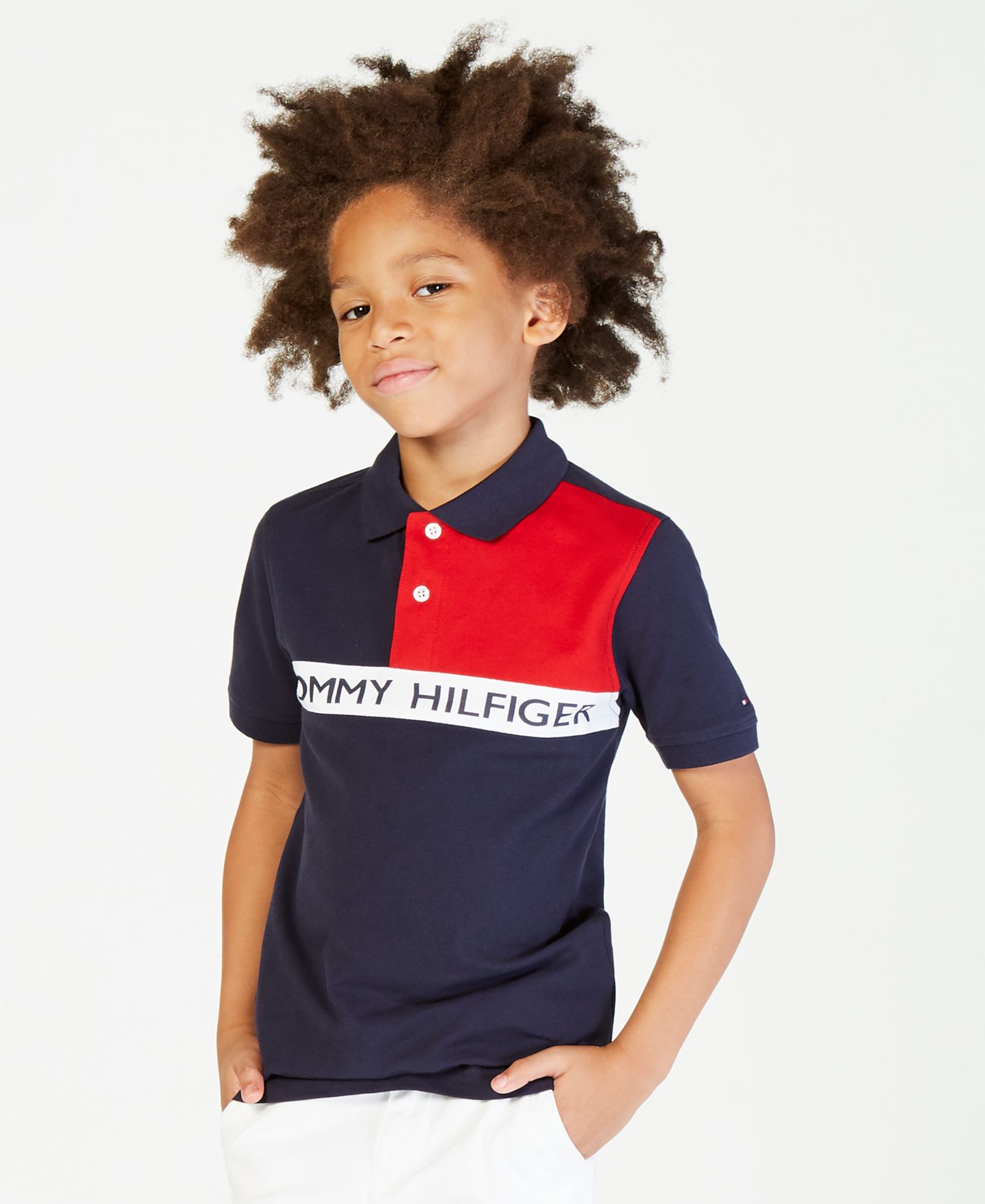 Поло рубашка Tommy Hilfiger Big Boys с логотипом
