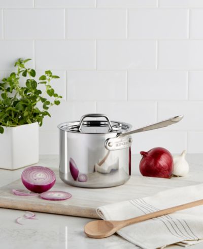 Сотейник All-Clad из нержавеющей стали с крышкой, 2 Qt.