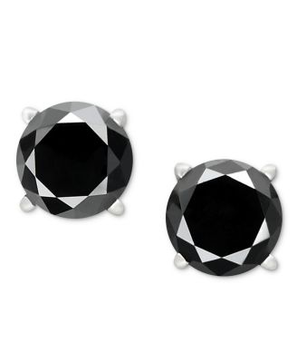 Black Diamond Stud Earrings (1 ct. t.w.) 14k White or Yellow Gold
