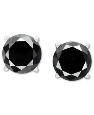Серьги-гвоздики Black Diamond в 14k белом или желтом золоте