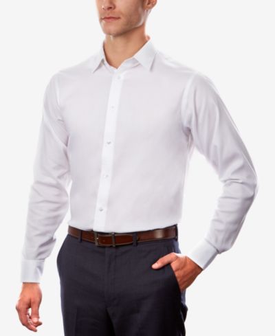 Calvin Klein Мужская рубашка Regular Non-Iron Stretch Performance Steel+