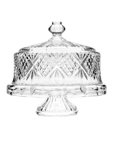 Godinger Crystal декоративный купол для торта на ножке