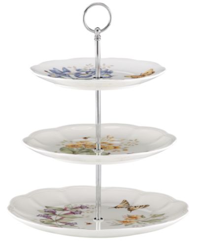 Lenox Сервировочное блюдо Butterfly Meadow, 3 яруса