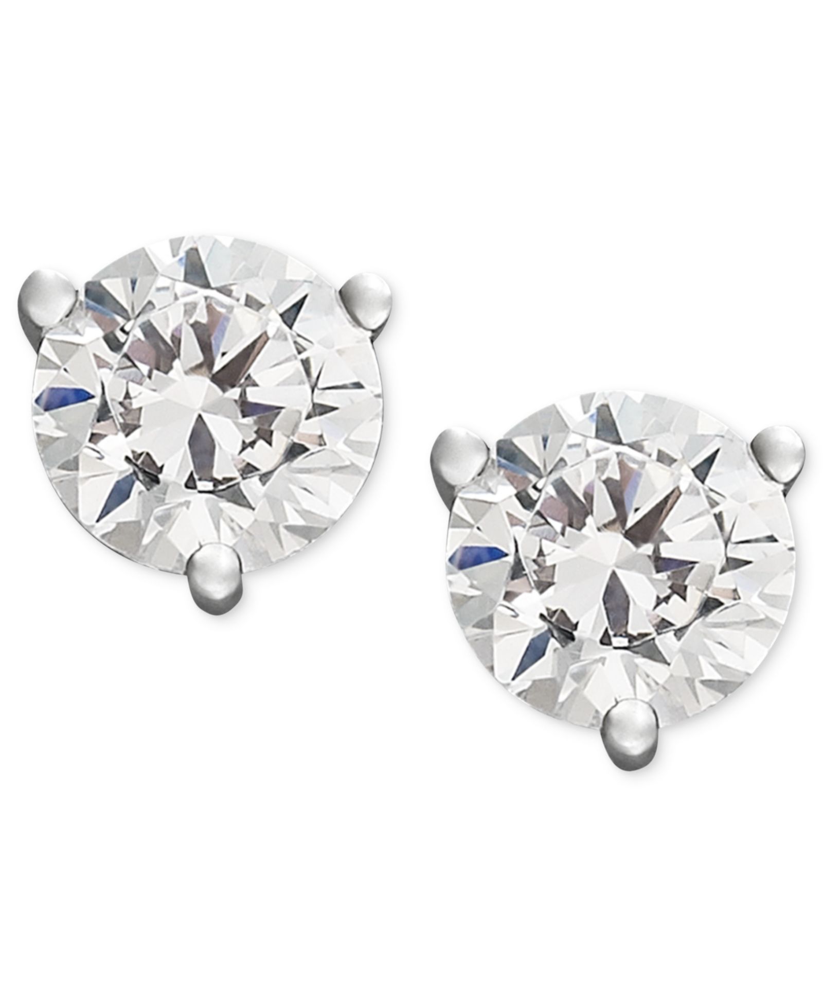 Серьги-гвоздики Certified Near Colorless Diamond (3/4 ct. t.w.) в 18k White Gold