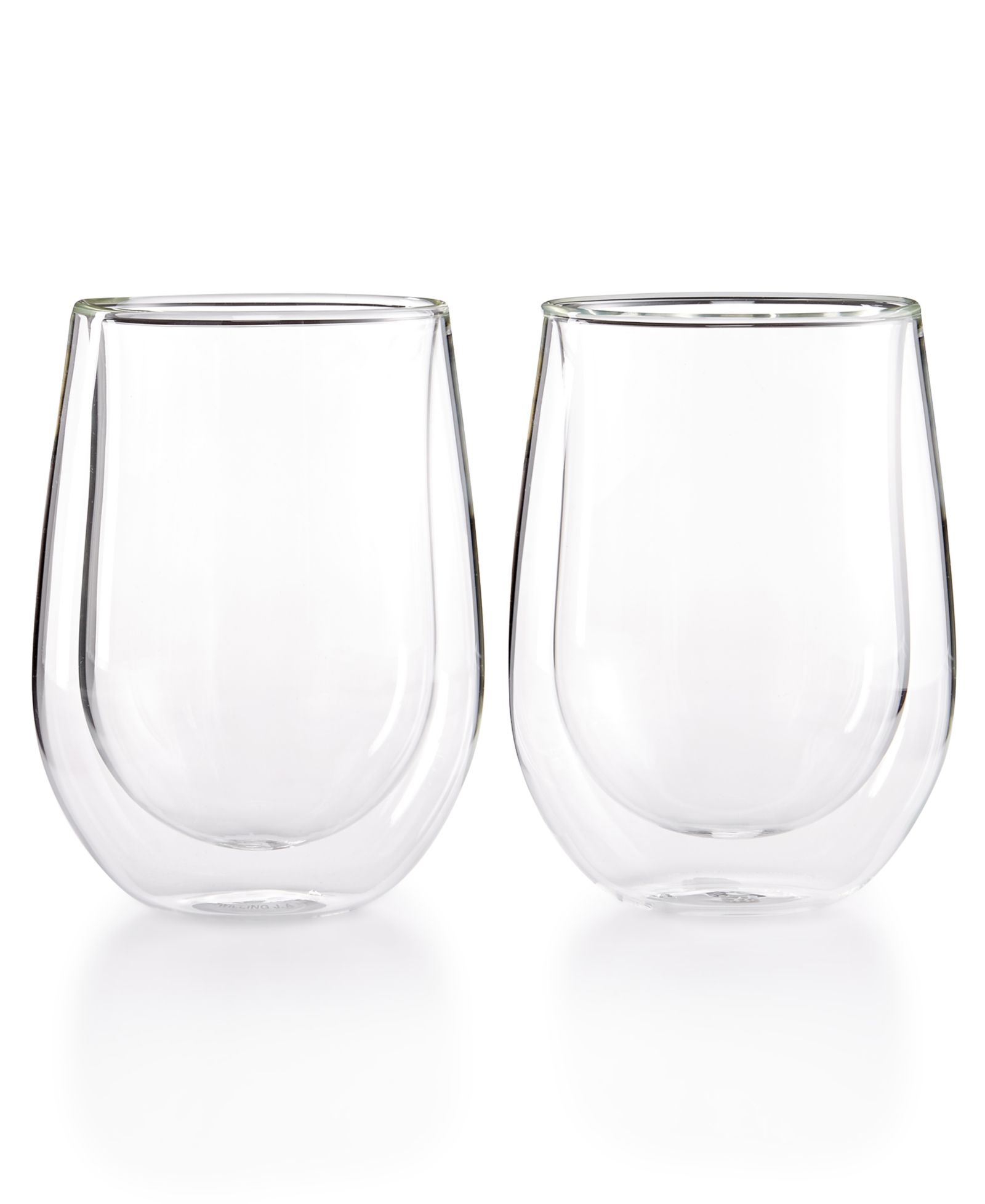 ZWILLING Sorrento Double Wall Stemless Red Wine Glasses, Set of 2