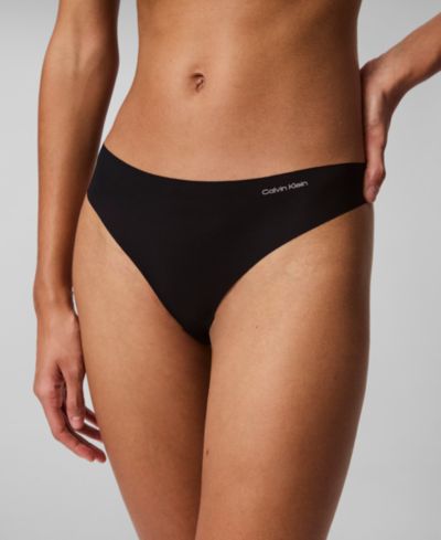 Calvin Klein Женский Invisibles Microfiber Stretch Thong Underwear D3428