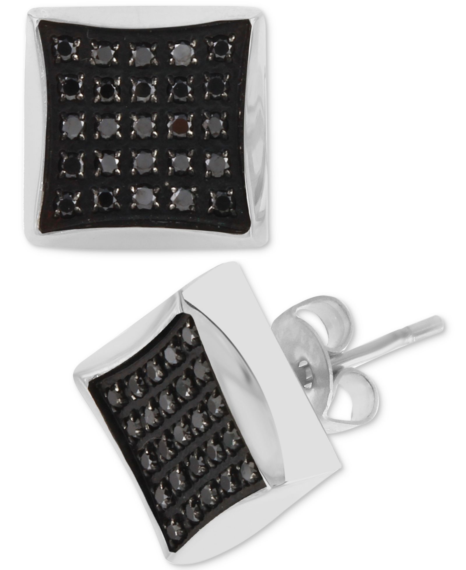Серьги-гвоздики Diamond Square Cluster Stud Earrings (1/4 ct. t.w.)