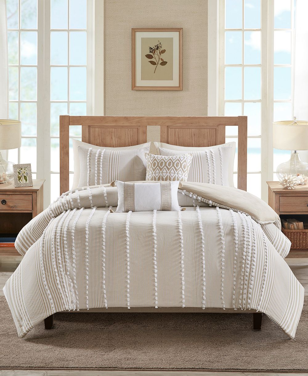 Harbor House набор постельного белья Anslee Stripe 3-Pc. Comforter Set, King