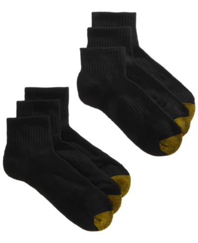Носки Gold Toe Women's Athletic Half-Cushion Quarter 6-Pack