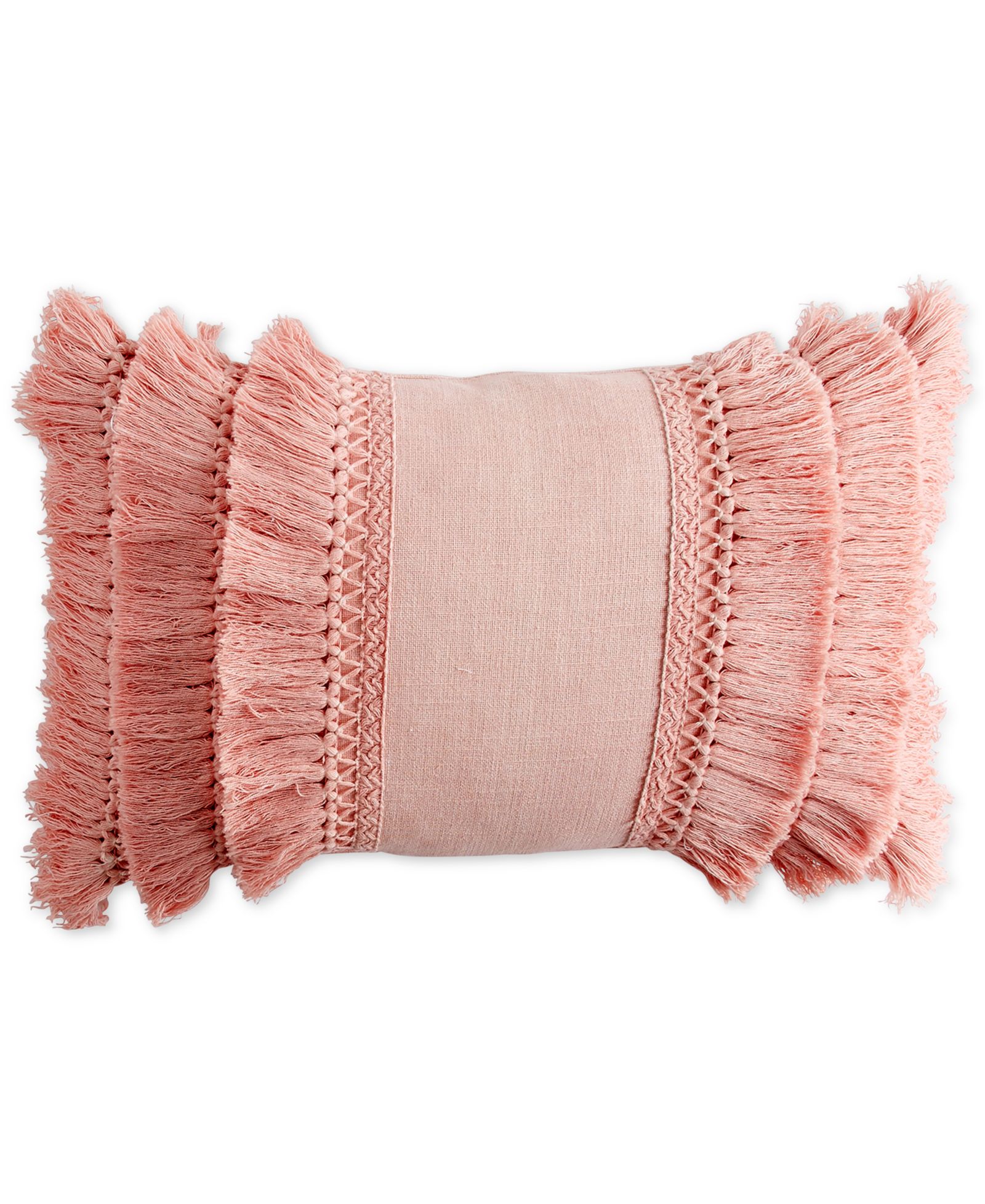 Peri Home Fringe Decorative Pillow, 12" x 18"