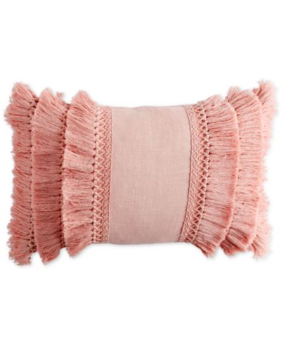 Peri Home декоративная подушка с бахромой 12" x 18"