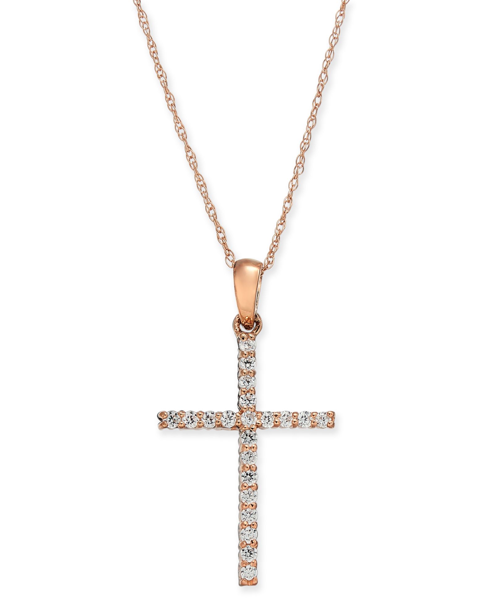 Подвеска Diamond Cross 18" (1/4 ct. t.w.)