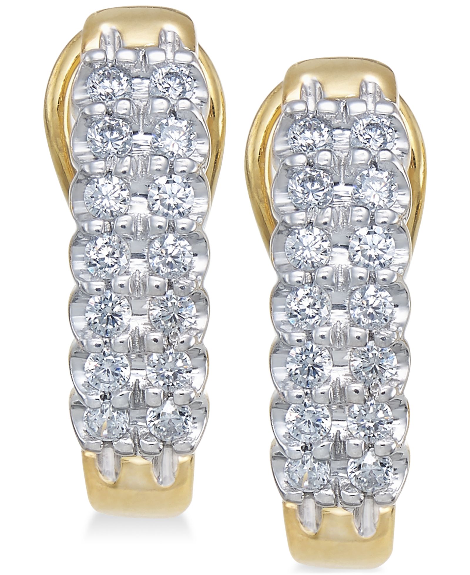 Серьги-кольца Diamond Hoop Earrings (1/2 ct. t.w.)