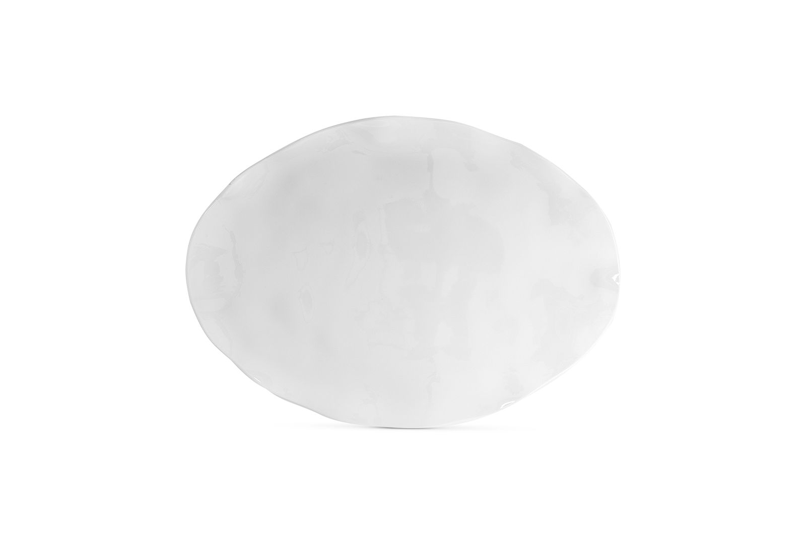 Q Squared Большая овальная тарелка Melamine Ruffle