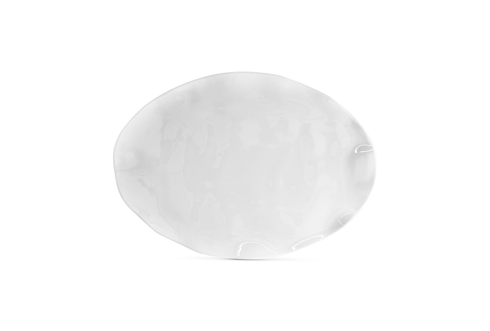 Малая овальная тарелка Q Squared Ruffle Melamine