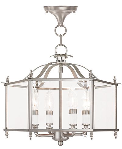 Потолочный полузакрытый светильник Livex Livingston 4-Light Semi Flush