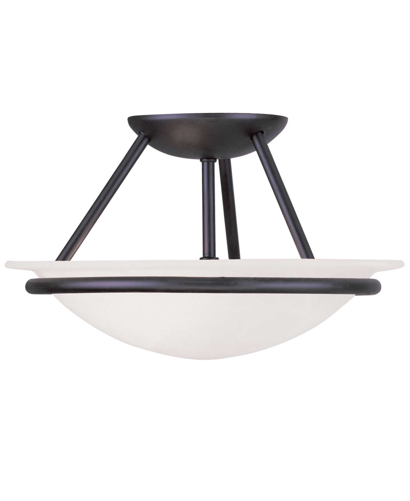 Livex Newburgh 2-Light Semi Flush Mount