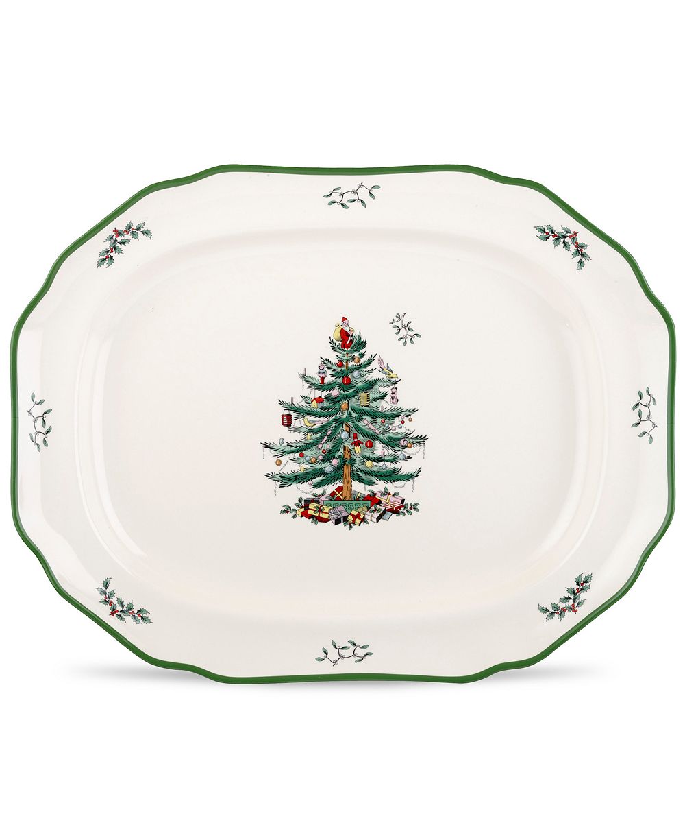 Spode декоративное блюдо из коллекции Рождественская елка