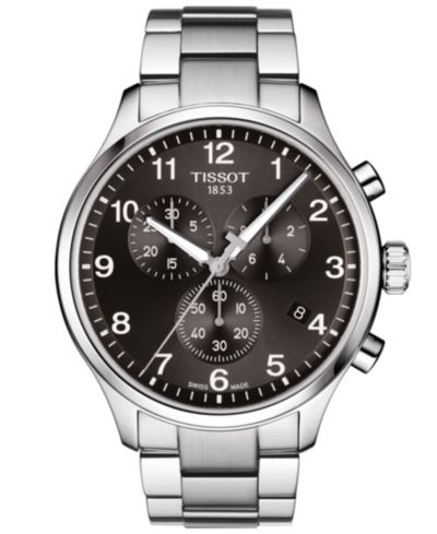 Tissot Мужские швейцарские часы Chronograph T-Sport Stainless Steel, 45mm