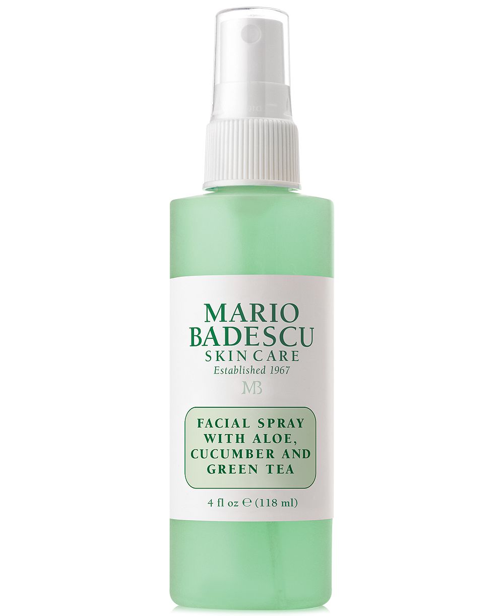 Mario Badescu Спрей для лица с алоэ, огурцом и зеленым чаем 4-oz.