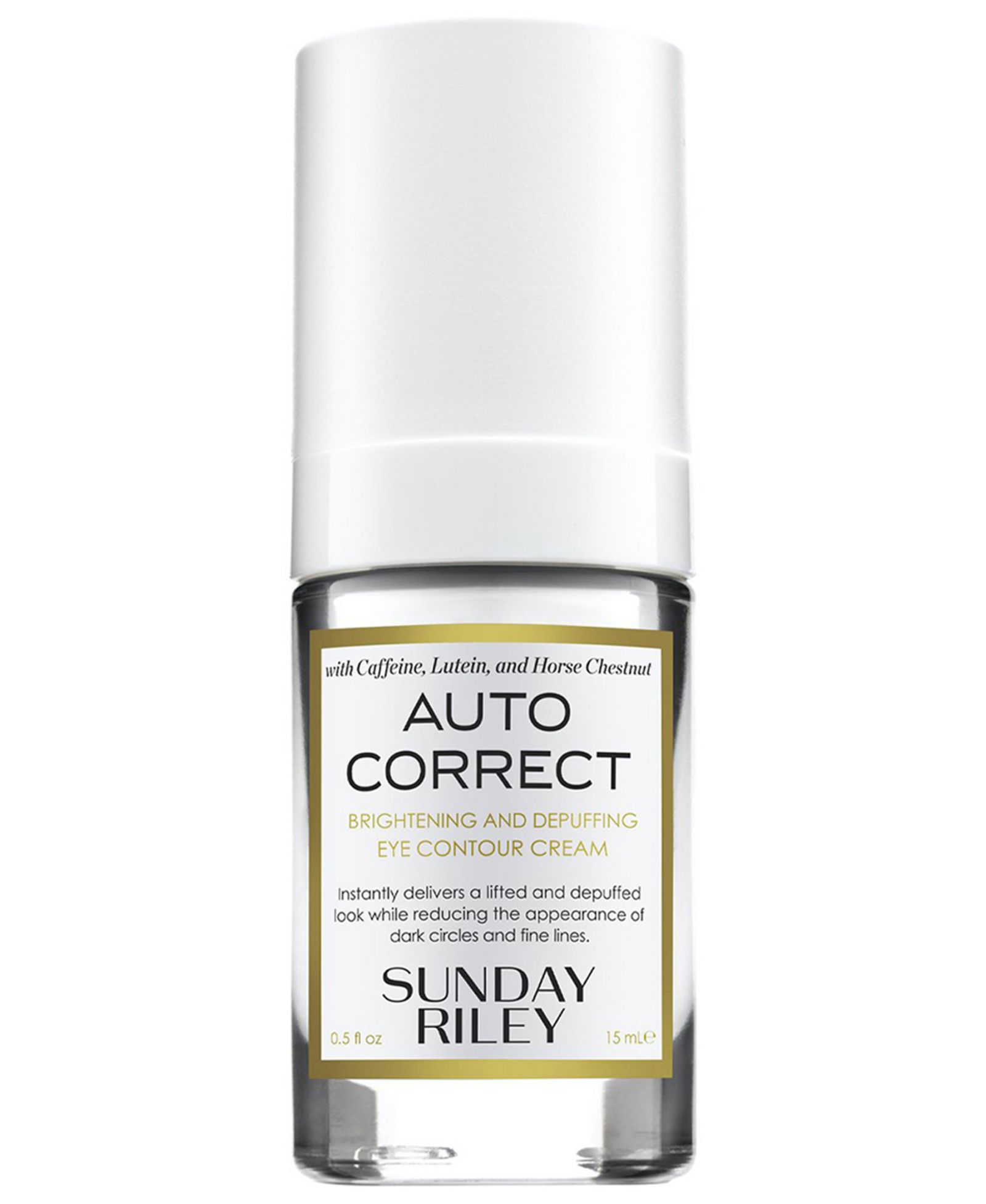 Sunday Riley крем для кожи вокруг глаз Auto Correct осветляющий и против отеков, 0.5 fl. oz.