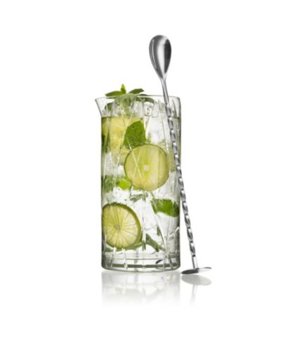 Orrefors City Mixing Glass w/Bar Spoon