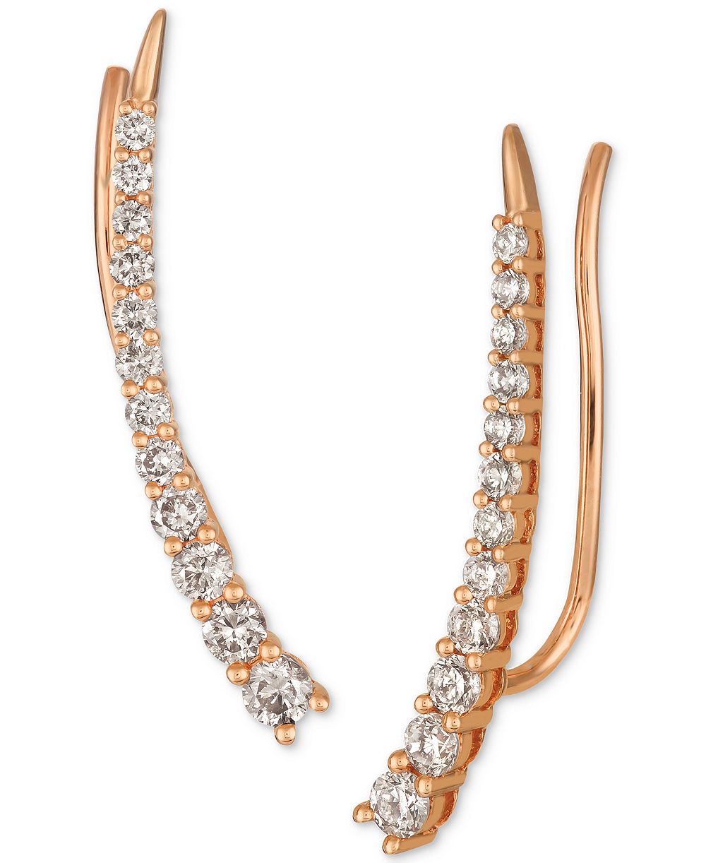 Серьги Le Vian Strawberry & Nude™ с бриллиантами (5/8 карата) в розовом золоте 14k (также доступно в желтом золоте)