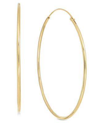 Серьги-кольца And Now This Silver Plated Endless Wire Medium Hoop