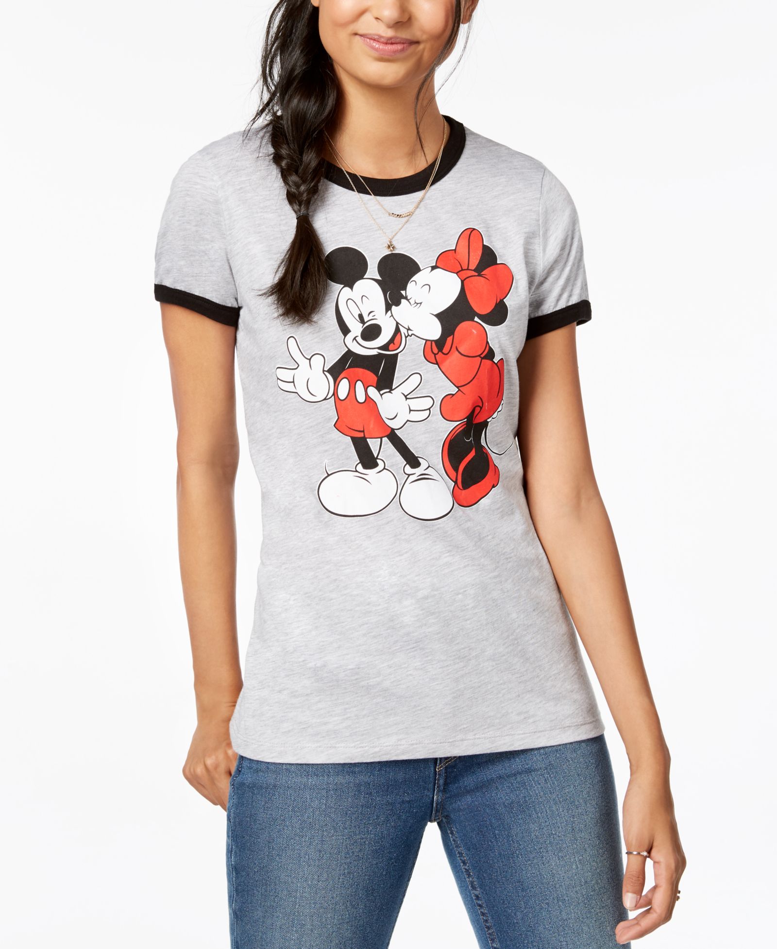 Disney Juniors' Mickey & Minnie T-Shirt с принтом