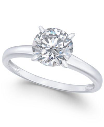Arabella Кольцо помолвочное с кубическим цирконием в 14k White Gold