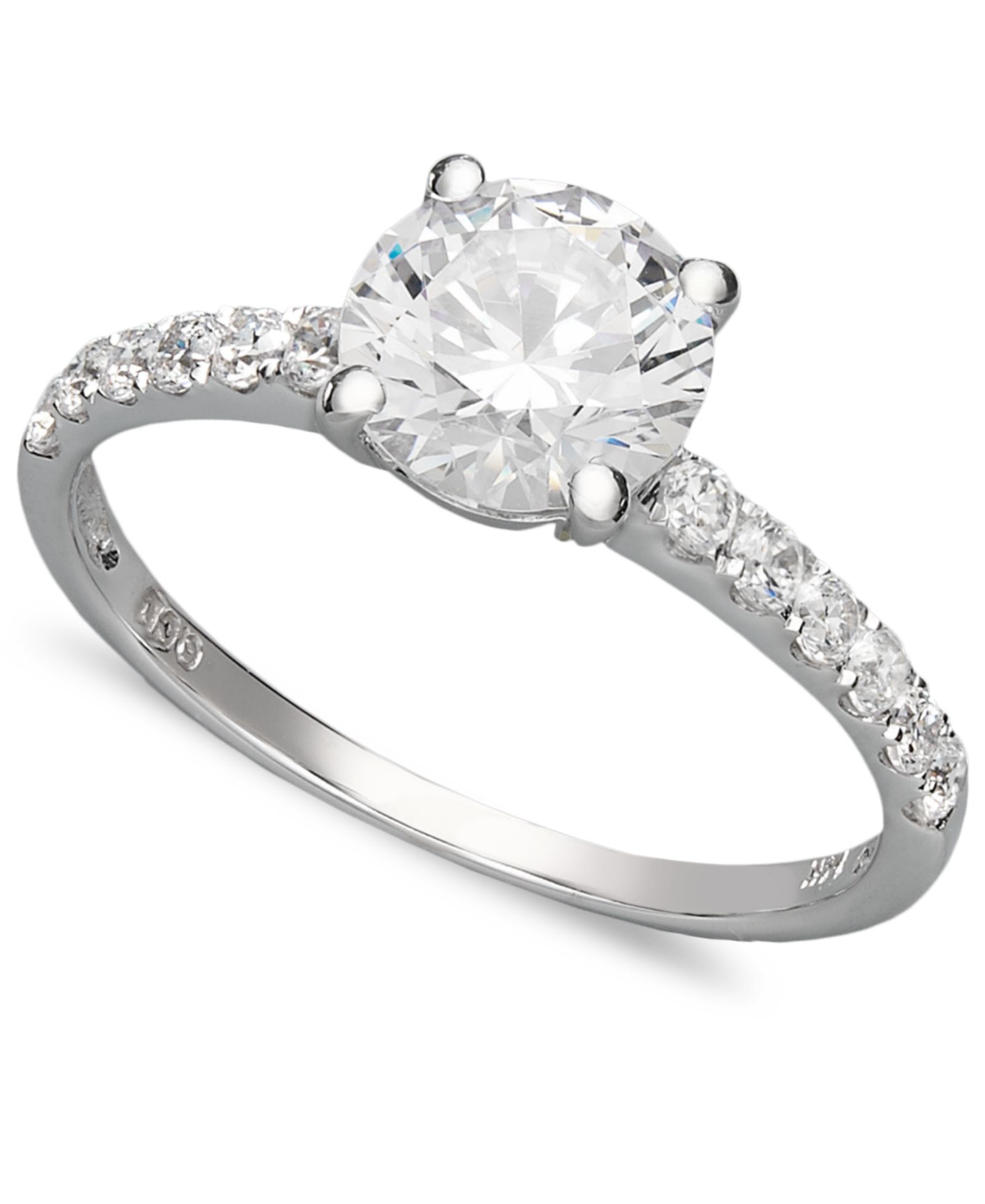 Кольцо Arabella 14k White Gold Cubic Zirconia Wedding Ring (2-3/4 ct. t.w.)